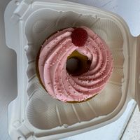 raspberry lemon donut   at Phatties Bake Shop in San Diego