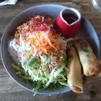 Bun bi chay noodle salad at Vego Delish in Perth
