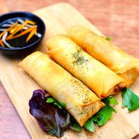 Spring rolls  at Vego Delish in Perth