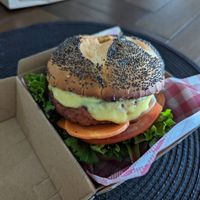 Peekaboo burger at Vego Delish in Perth