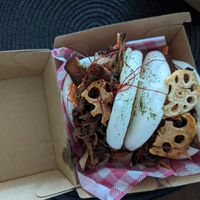 Mixed mush bao buns at Vego Delish in Perth