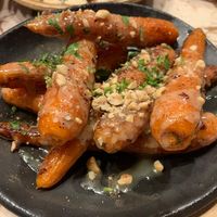 Delicious roasted carrots at Lillah Middle Eastern in Lane Cove