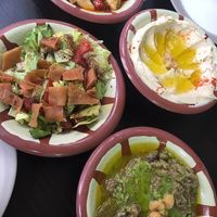 Lots of vegan small dishes  at Palms Cafe in Nottingham