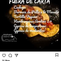 Opciones fuera de carta (cambian) at Mahara in A Coruna