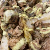 Raxo con patatas vegano   at Mahara in A Coruna