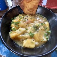 Mango Gazpacho   at Rhumb Lines in St John