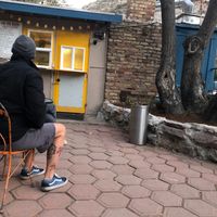 Outdoor seating at On the Vedge in Bisbee