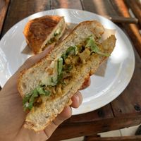 Pambazo (super tasty!) at Coral Restaurante in Cozumel