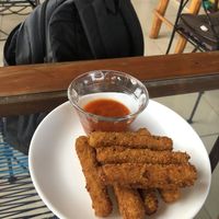 Crispy cheese fingers  at Coral Restaurante in Cozumel