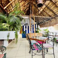 Seating area   at Coral Restaurante in Cozumel