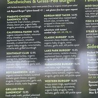 Menu at Lake Park Diner in Naples