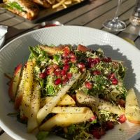 Brussels Pomegranate Salad 💚 at Lake Park Diner in Naples