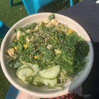 Poke bowl vegan  at Poke Bar in North Vancouver