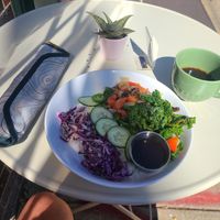 Kale it What You Want (with added requested jalapeños). at The Breakfast Den in Philadelphia