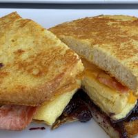 Lumberjack sandwich at Brunch Bird in Austin