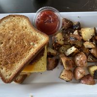 Farmer John (gluten free option) at Brunch Bird in Austin