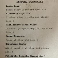 Cocktail Menu  at Brunch Bird in Austin