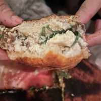 The last remaining bits of a delicious torta at Rascal's in Santa Barbara