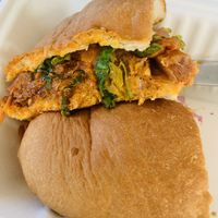 Pulled pork torta at Rascal's in Santa Barbara
