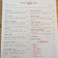 Menu at Rascal's in Santa Barbara