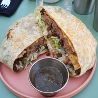Asada crunchwrap at Rascal's in Santa Barbara