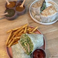 Crunchwrap and Caesar wrap  at Rascal's in Santa Barbara