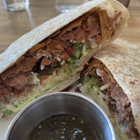 Crunch wrap  at Rascal's in Santa Barbara