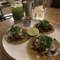 Chorizo and potato Tacos  at Rascal's in Santa Barbara