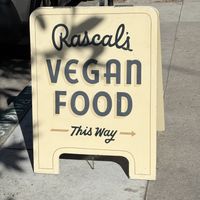 Sign outside   at Rascal's in Santa Barbara