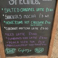 Specials menu   at Planted Coffee Co - Food Trailer in Hertford
