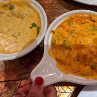 Malai Kofta (left) and Veg Makhani (Right) at Chand Palace in Parsippany