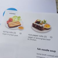 Menu - entrees at Eat Fuh in Darlinghurst