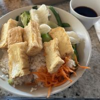 Rice with tofu (missing: bamboo & mushrooms)  at Eat Fuh in Darlinghurst