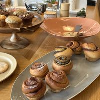 Cinnamon rolls and more!  at Graines du Jour in Paris