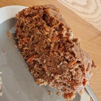 Carrot cake at Graines du Jour in Paris