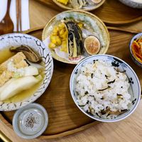 Lunch set at Graines du Jour in Paris