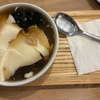 Fleur de tofu with gingerr  at Graines du Jour in Paris