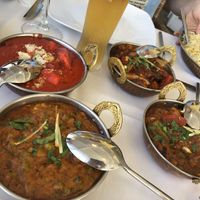 different dishes, bottom  at Hindú Kurma in Sotogrande