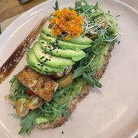 Tosta tofu  at Organic Jungle in Gran Canaria