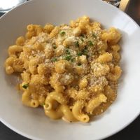 Truffle mac + cheese. at Monster Vegan in Philadelphia