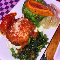 Duo of meatballs   at Monster Vegan in Philadelphia