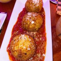 Fried Mac n cheese balls   at Monster Vegan in Philadelphia