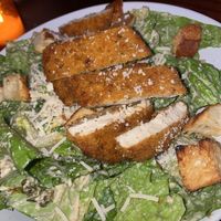 Caesar salad w cutlet  at Monster Vegan in Philadelphia