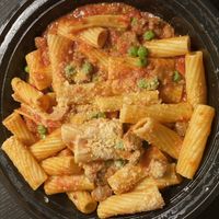 Spicy Rigatoni Bolognese was so good   at Monster Vegan in Philadelphia