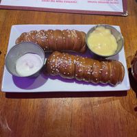 Pretzel starter   at Monster Vegan in Philadelphia