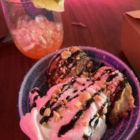 Beignet sundae  at Monster Vegan in Philadelphia