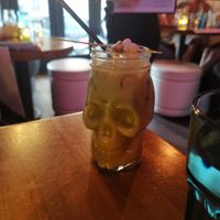 Pumpkin matcha at Monster Vegan in Philadelphia