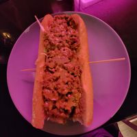 Vegan cheesesteak  with Impossible steak at Monster Vegan in Philadelphia