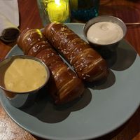 Bavarian pretzels   at Monster Vegan in Philadelphia