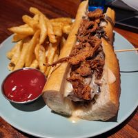 Filet Mignon Sandwich at Monster Vegan in Philadelphia